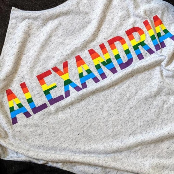 Pride Rainbow Washington DC Alexandria Adult Genderless Baseball Tee Medium - Picture 5 of 5